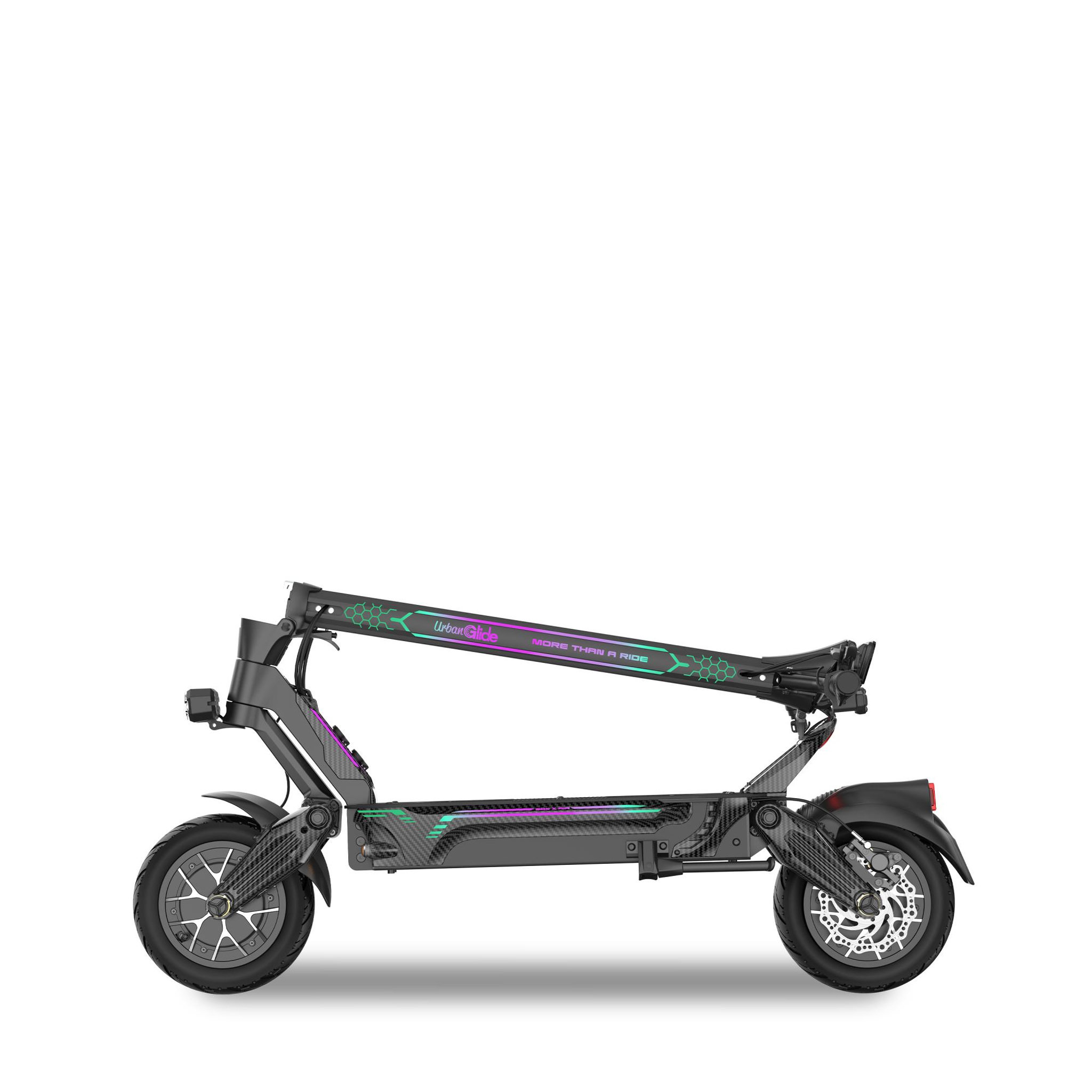Voir la diapositive 6 : URBANGLIDE Trottinette électrique adulte urbanglide eon x air – autonomie 100km – batterie 52v/20ah – pneus 11  tubeless – poids 33,5kg