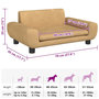 Voir la diapositive 6 : VIDAXL Lit pour chien marron 70x45x33 cm velours