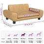 Voir la diapositive 6 : VIDAXL Lit pour chien marron 70x45x33 cm velours