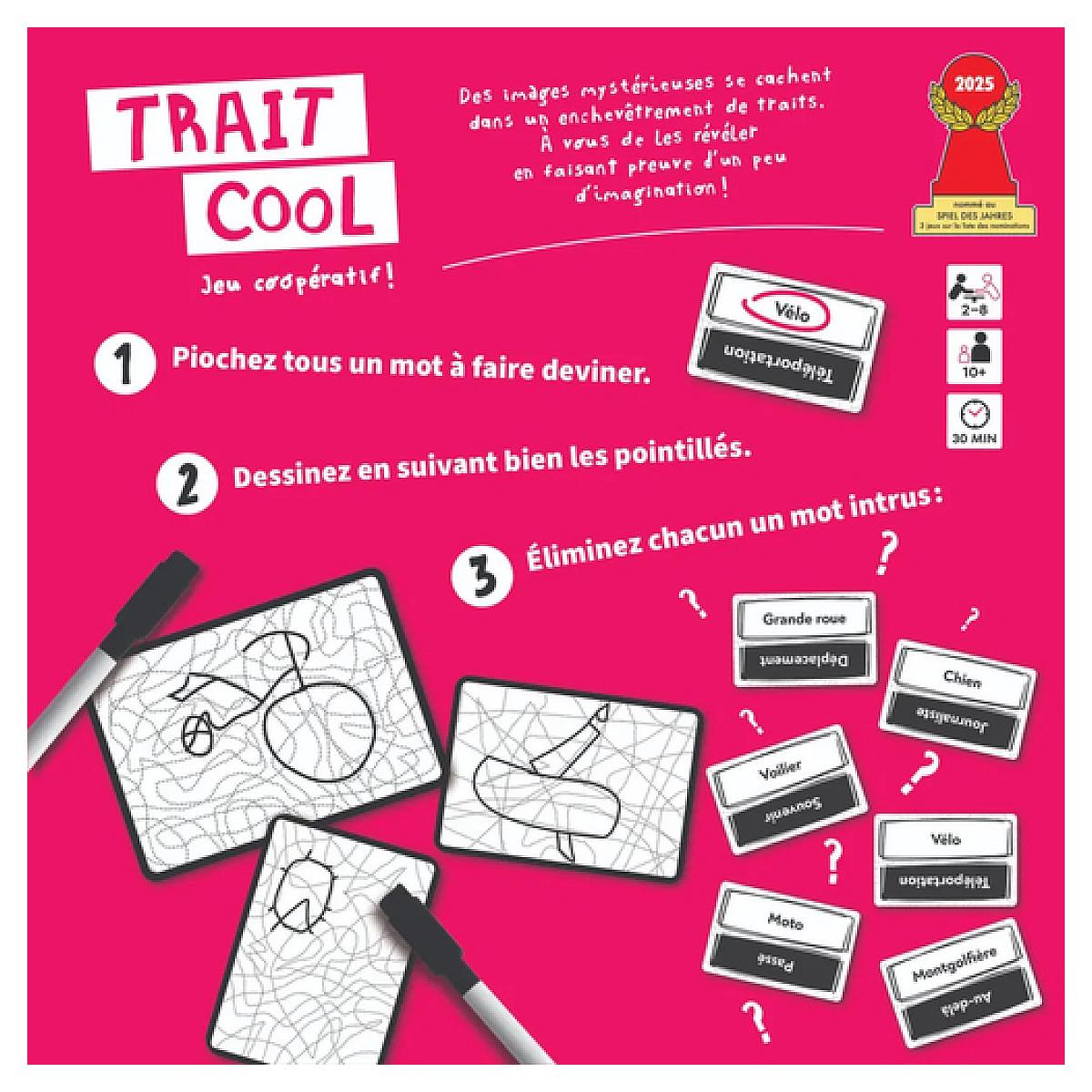 Voir la diapositive 3 : Blackrock Editions TRAIT COOL 30 min Jeu de cartes