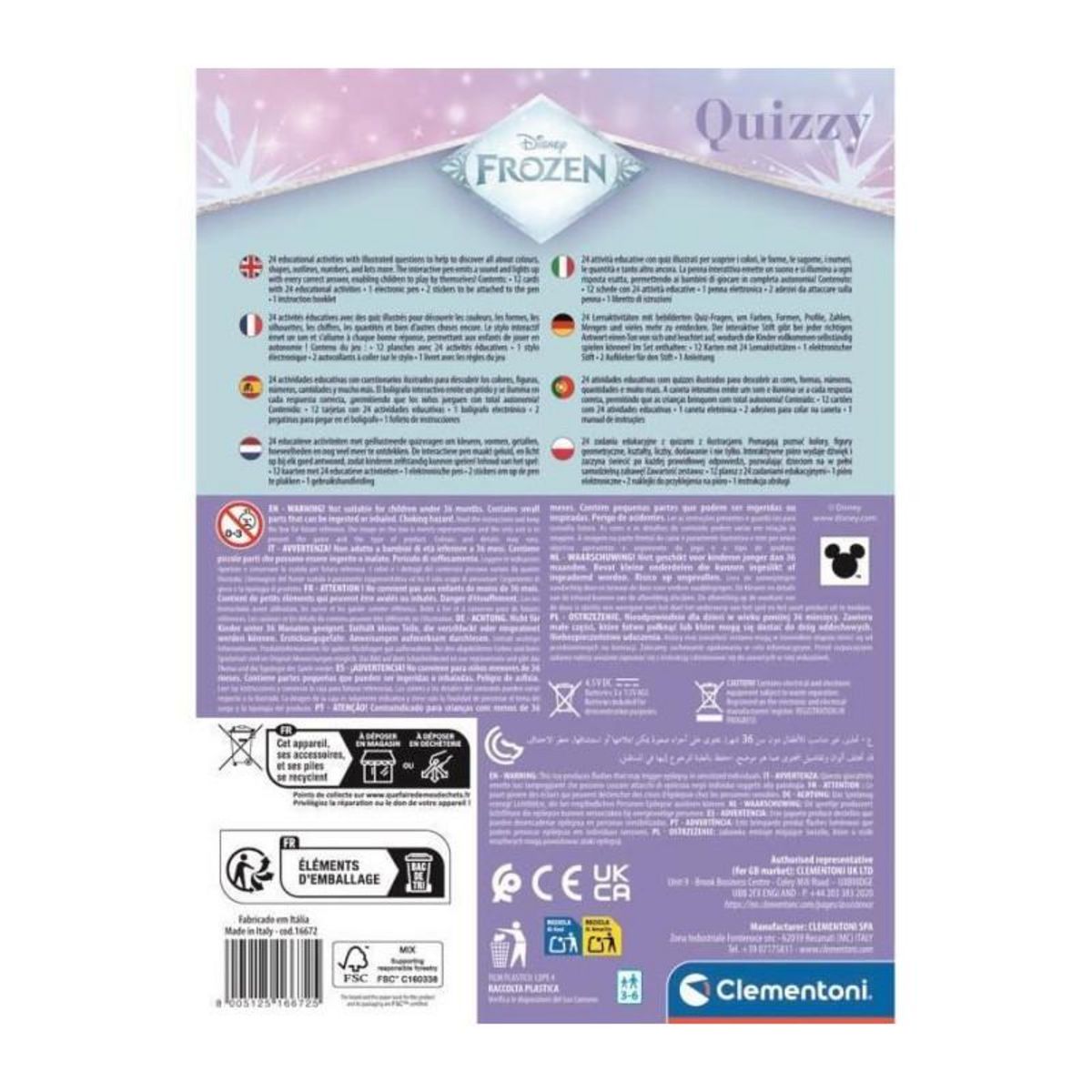 CLEMENTONI CLEMENTONI - Quizzy - La Reine des Neiges
