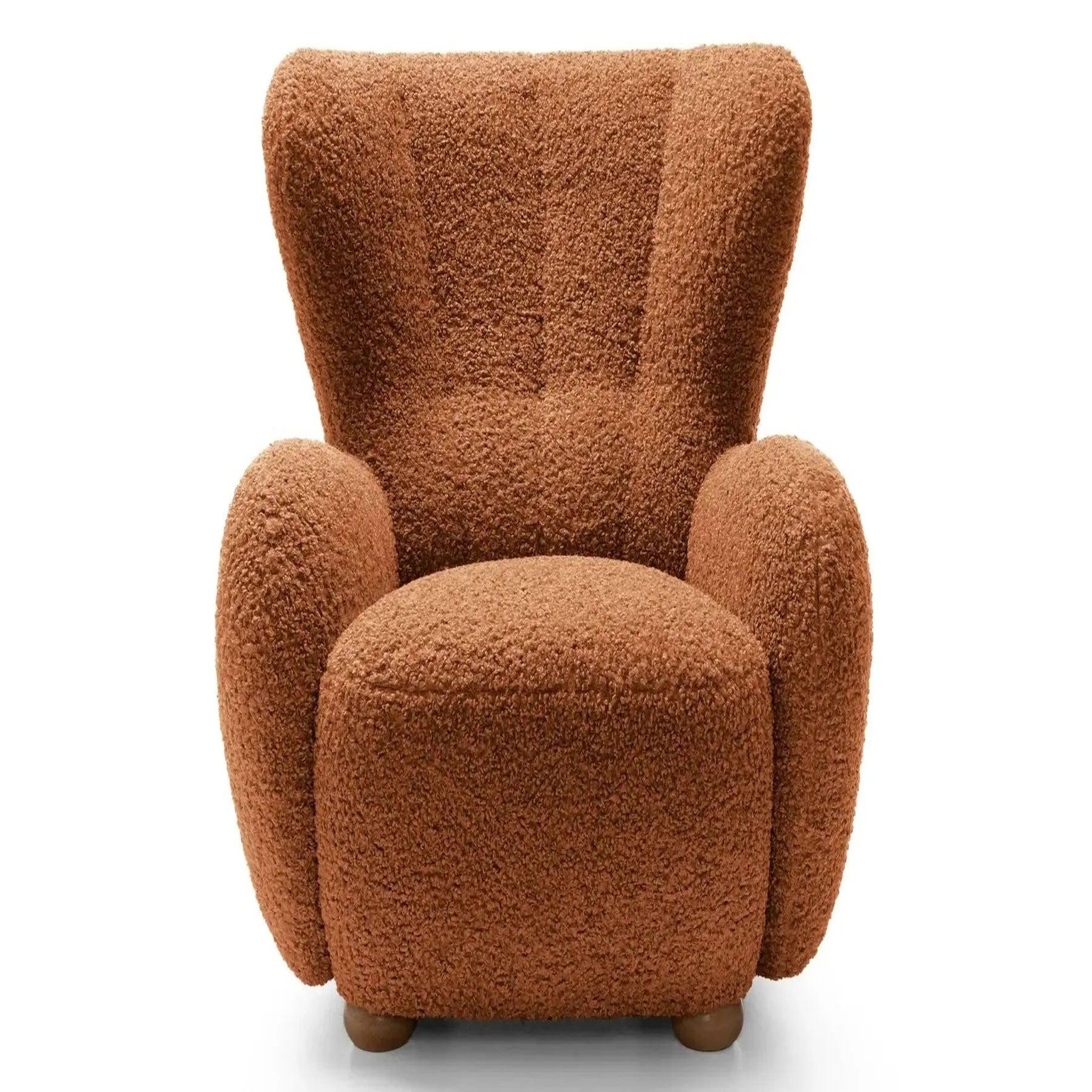 Voir la diapositive 1 : CASANOVA PARIS Lili - fauteuil tissu bouclette