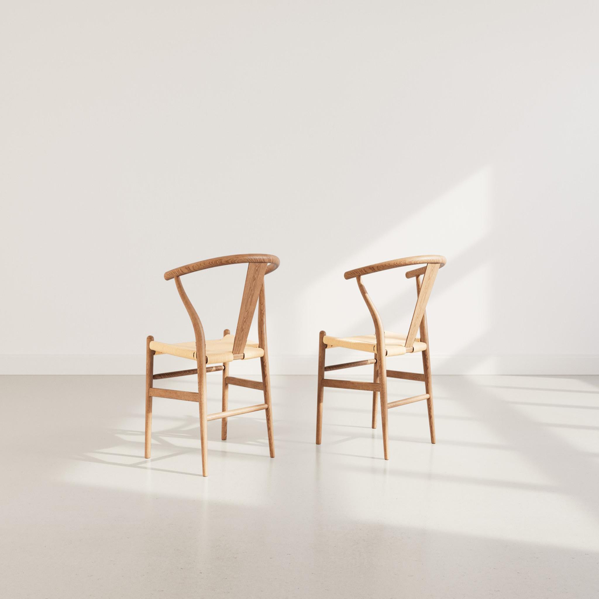 Voir la diapositive 5 : BEST MOBILIER Bergen - lot de 2 chaises - bois d'hêtre