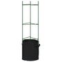 Voir la diapositive 5 : VIDAXL Cages a tomates avec sacs a plantes 4 pcs 116 cm acier et PP