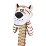 Voir la diapositive 3 : LOVE STORY Peluche tigre avec corde pour chien - Marron