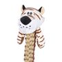 Voir la diapositive 3 : LOVE STORY Peluche tigre avec corde pour chien - Marron