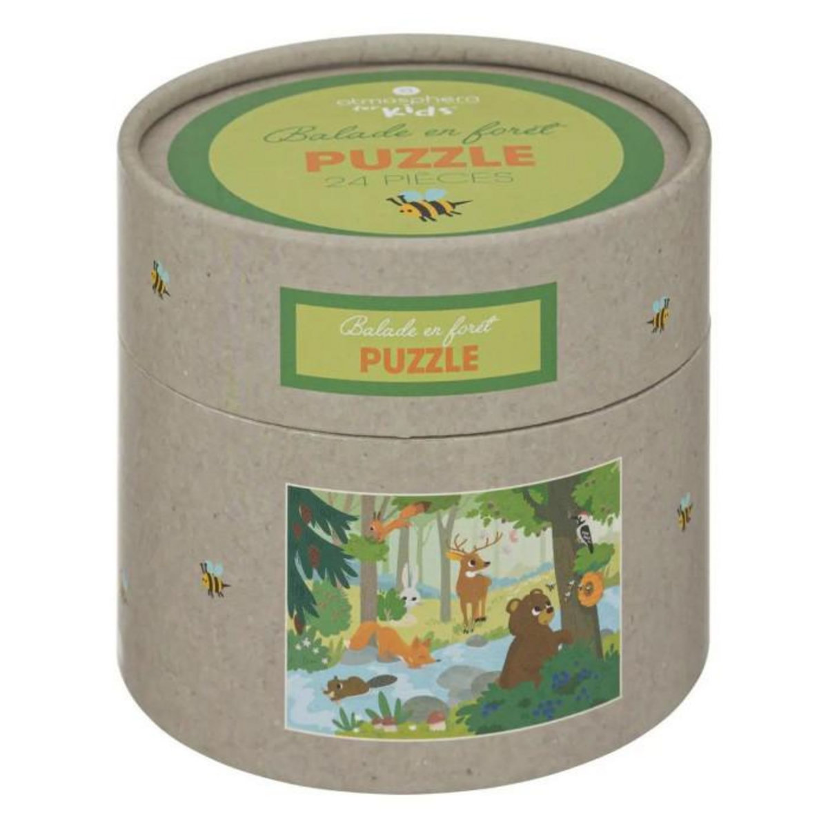 Atmosphera Kids Puzzle Enfant 24 Pièces  Forêt  30cm Vert