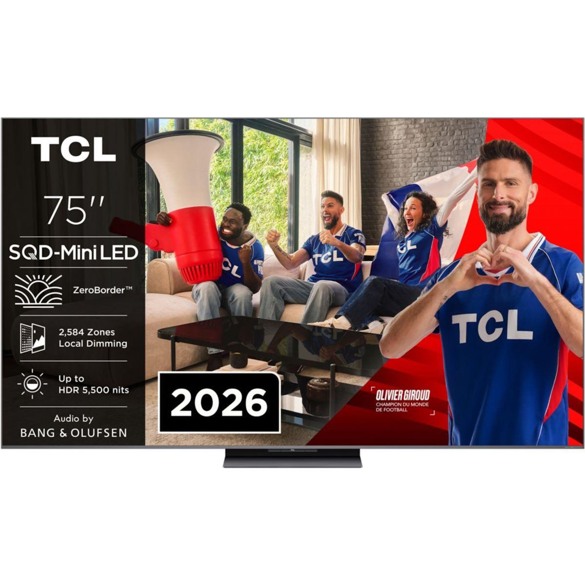 TCL TV Mini Led SQD 75C89L 2026 - 75 pouces ( 189 cm )
