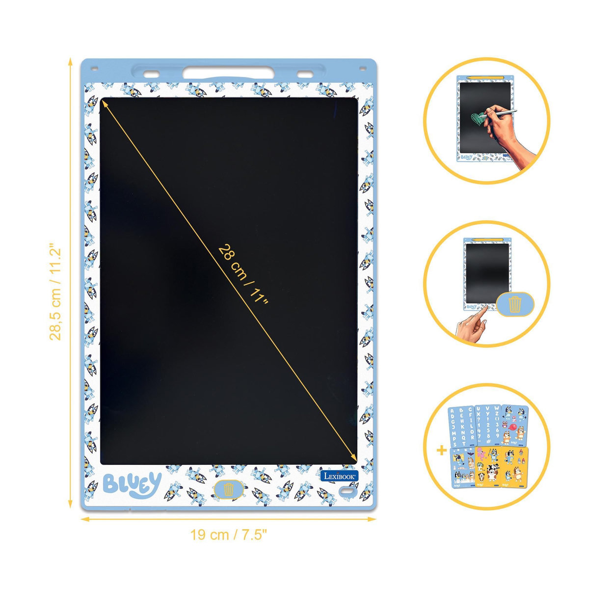 Lexibook Tablette à Dessins électronique multicolore Bluey