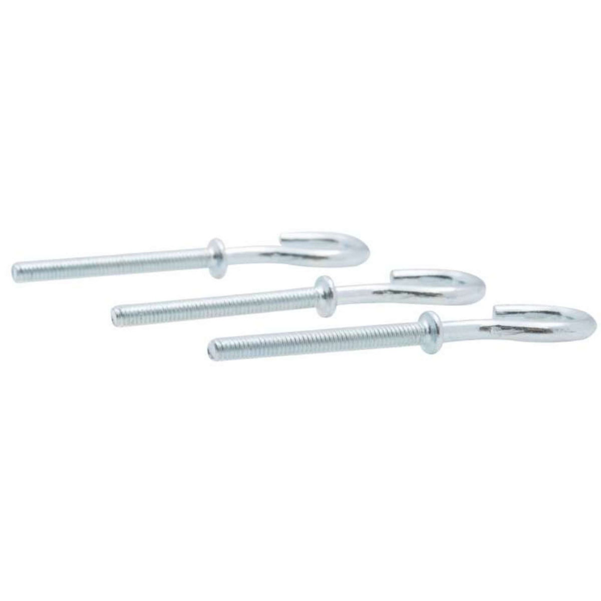  Crochet à visser zingué filet métaux Vissal 6x40mm  lot de 3 crochets