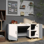 Voir la diapositive 3 : VIDAXL Bureau Blanc 140x50x75 cm Bois d'ingenierie