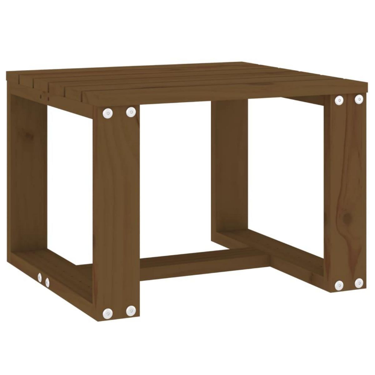 VIDAXL Table d'appoint jardin marron miel 40x38x28,5cm bois massif pin