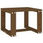 Voir la diapositive 2 : VIDAXL Table d'appoint jardin marron miel 40x38x28,5cm bois massif pin