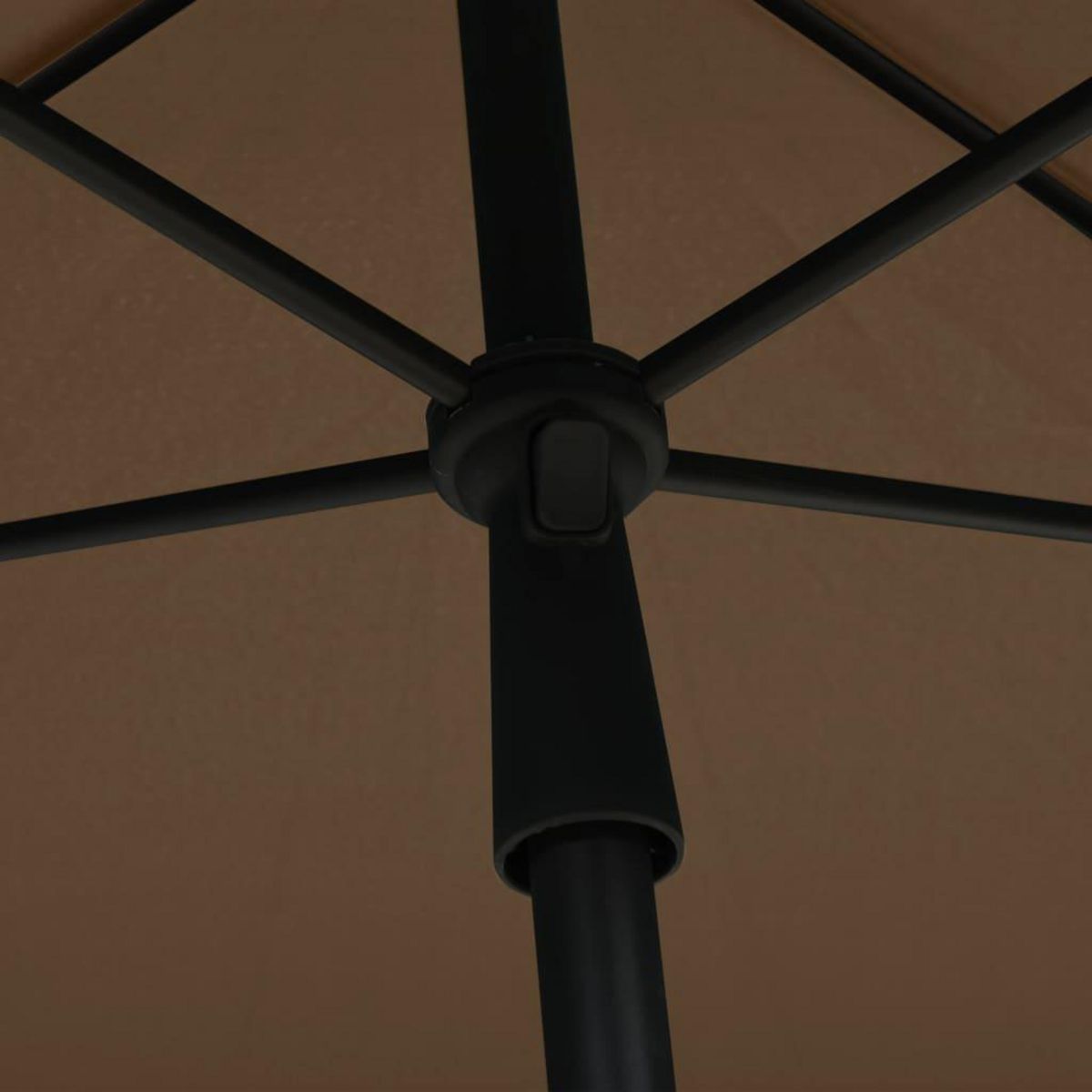 VIDAXL Parasol de jardin avec mat 210x140 cm Taupe