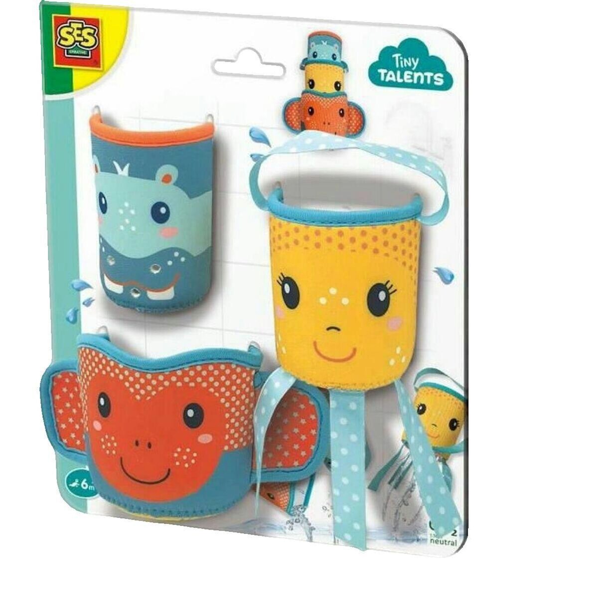 SES Creative Gobelets SES Creative Néoprène colorés pour le bain