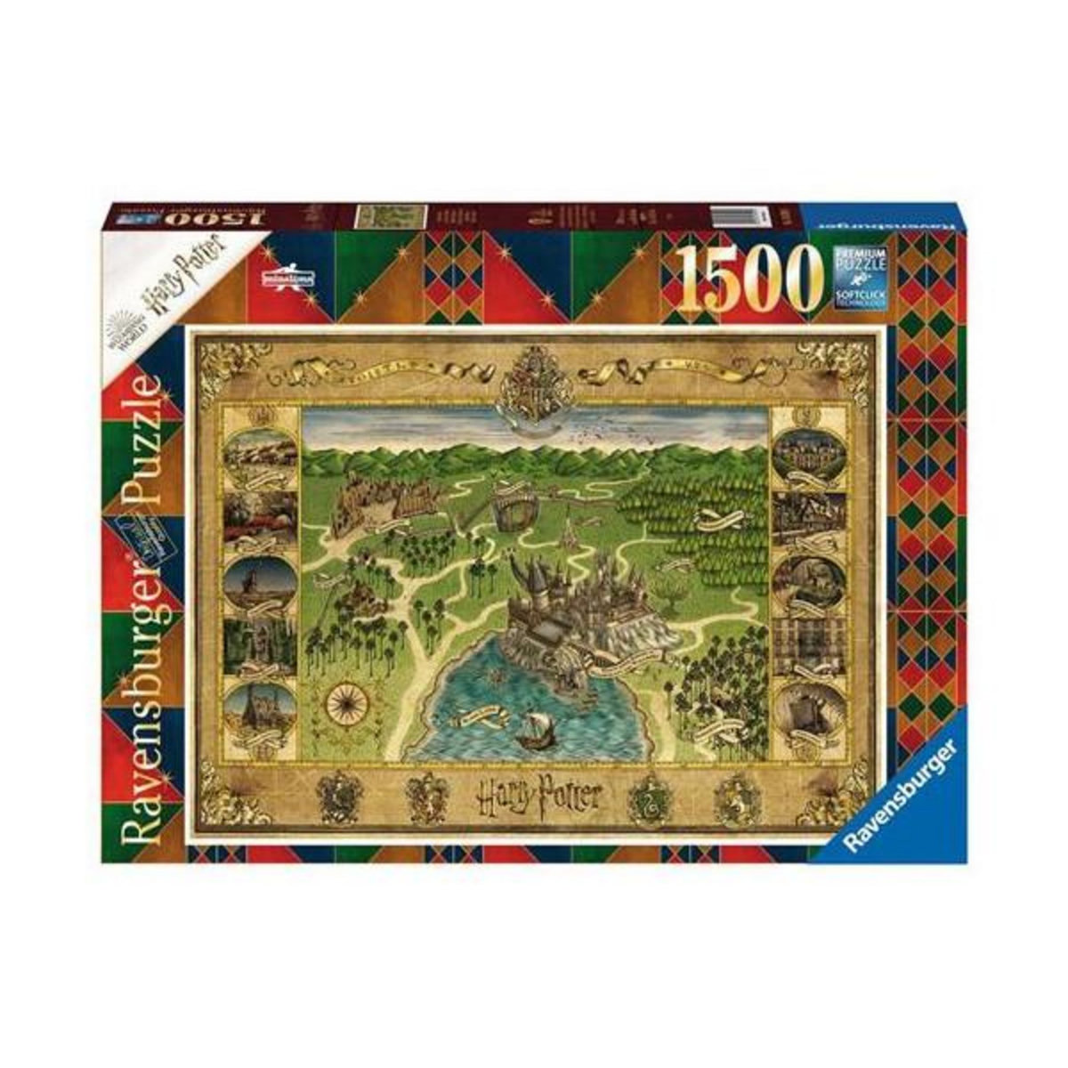 RAVENSBURGER Puzzle 1500 pièces Ravensburger Harry Potter La carte de Poudlard