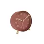 Karlsson Horloge réveil en métal Lofty - Diam. 11 cm - Rouge