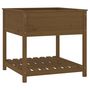 Voir la diapositive 2 : VIDAXL Jardiniere avec etagere Marron miel 82,5x82,5x81 cm Bois de pin