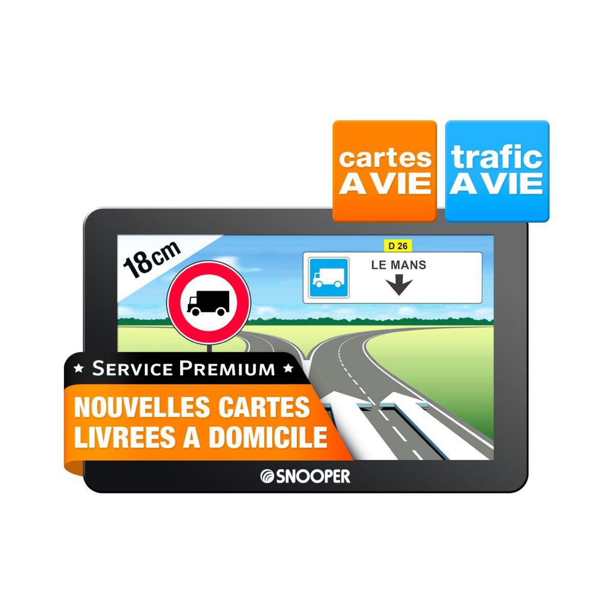 SNOOPER GPS Truckmate PL6600 7pouces