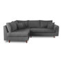 Voir la diapositive 4 : LISA DESIGN Rune - canapé d'angle gauche - 4 places - en tissu bouclette