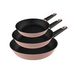 CECOTEC Ensemble de poêles Cecotec 3 pièces antiadhésives argent