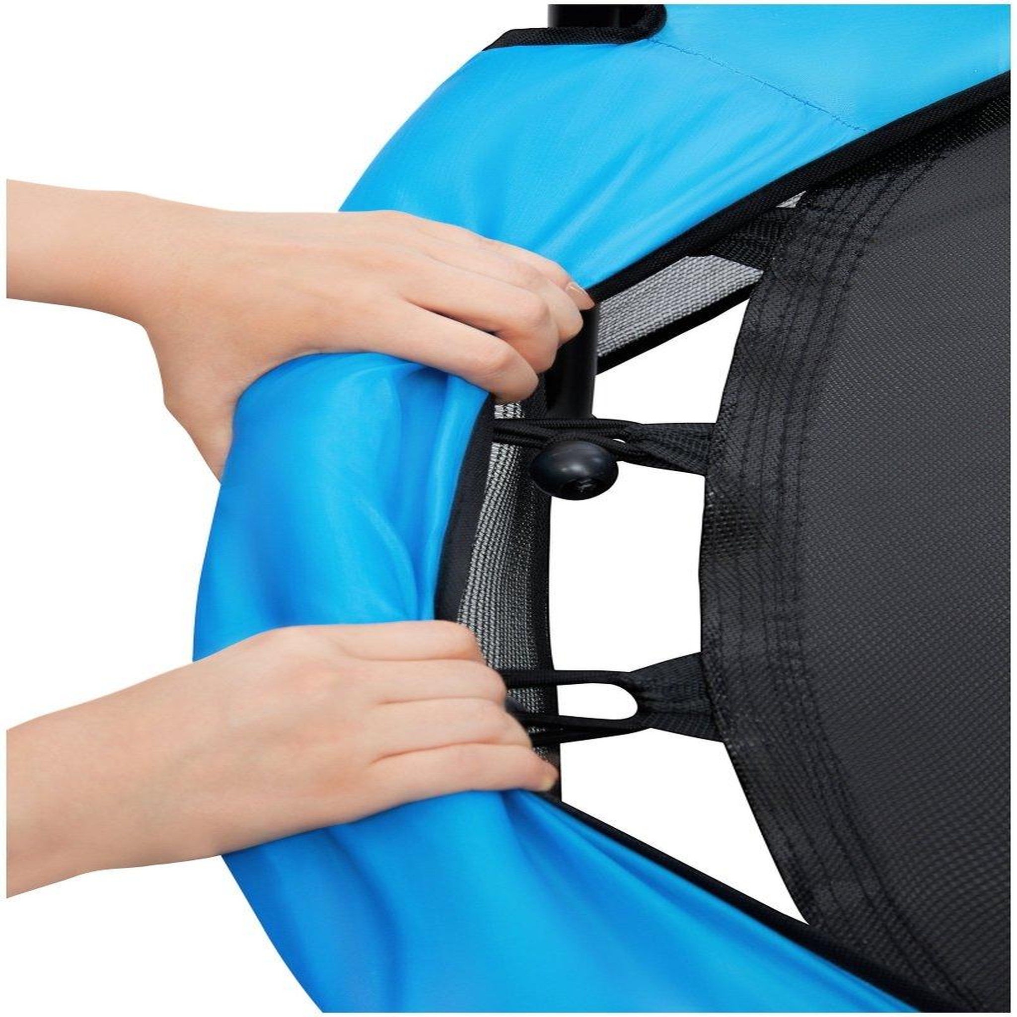 Voir la diapositive 3 : HYPERMOTION Trampoline Enfant HyperMotion Ø 140 cm avec Filet de Sécurité, dès 3 Ans