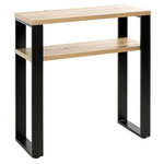 Paris Prix Console Design  Felicita  75cm Noir & Chêne