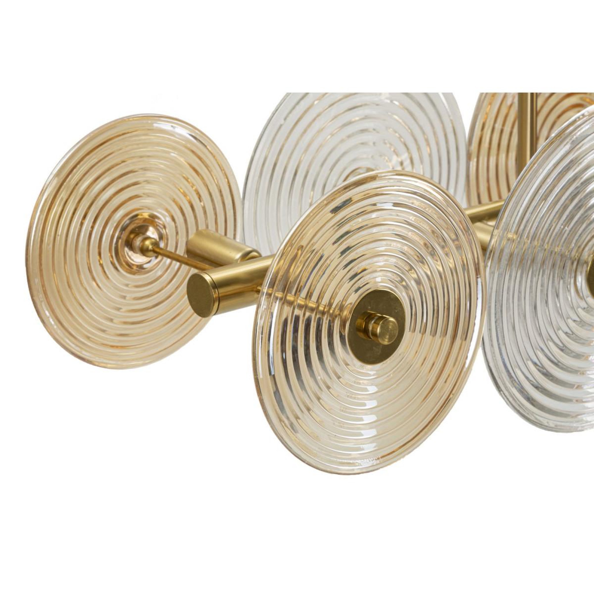 Voir la diapositive 2 : Paris Prix Suspension design en verre  venice  116cm or