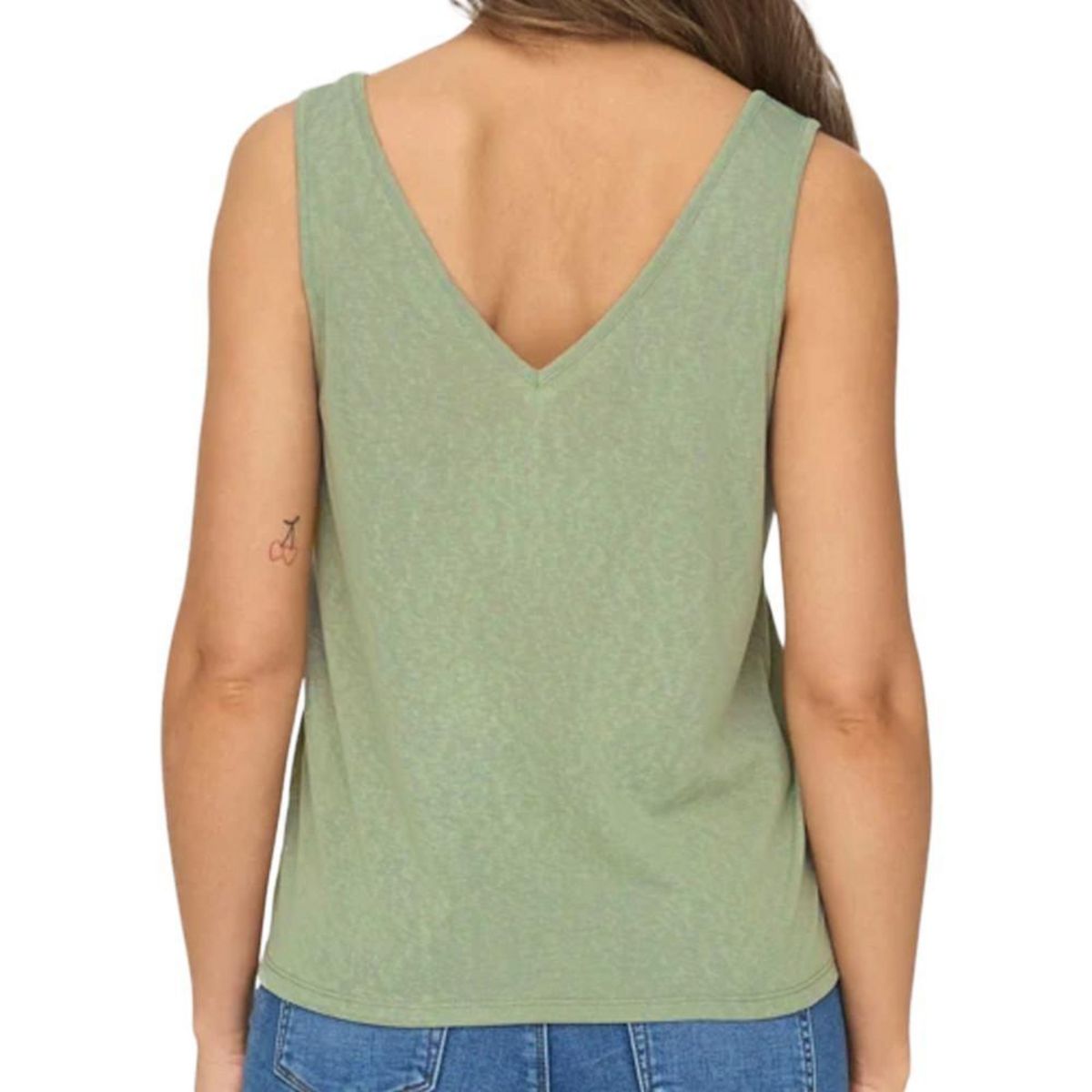 JACQUELINE DE YONG Débardeur Kaki Femme JDY Faustina