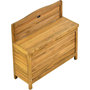 Voir la diapositive 1 : Habitat et Jardin Banc coffre de jardin en bois  Ben  - 90 x 33 x 60 cm - Marron