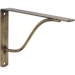 CENTRALE BRICO Equerre Curva acier cuivré marron, H.17 x P.24 cm