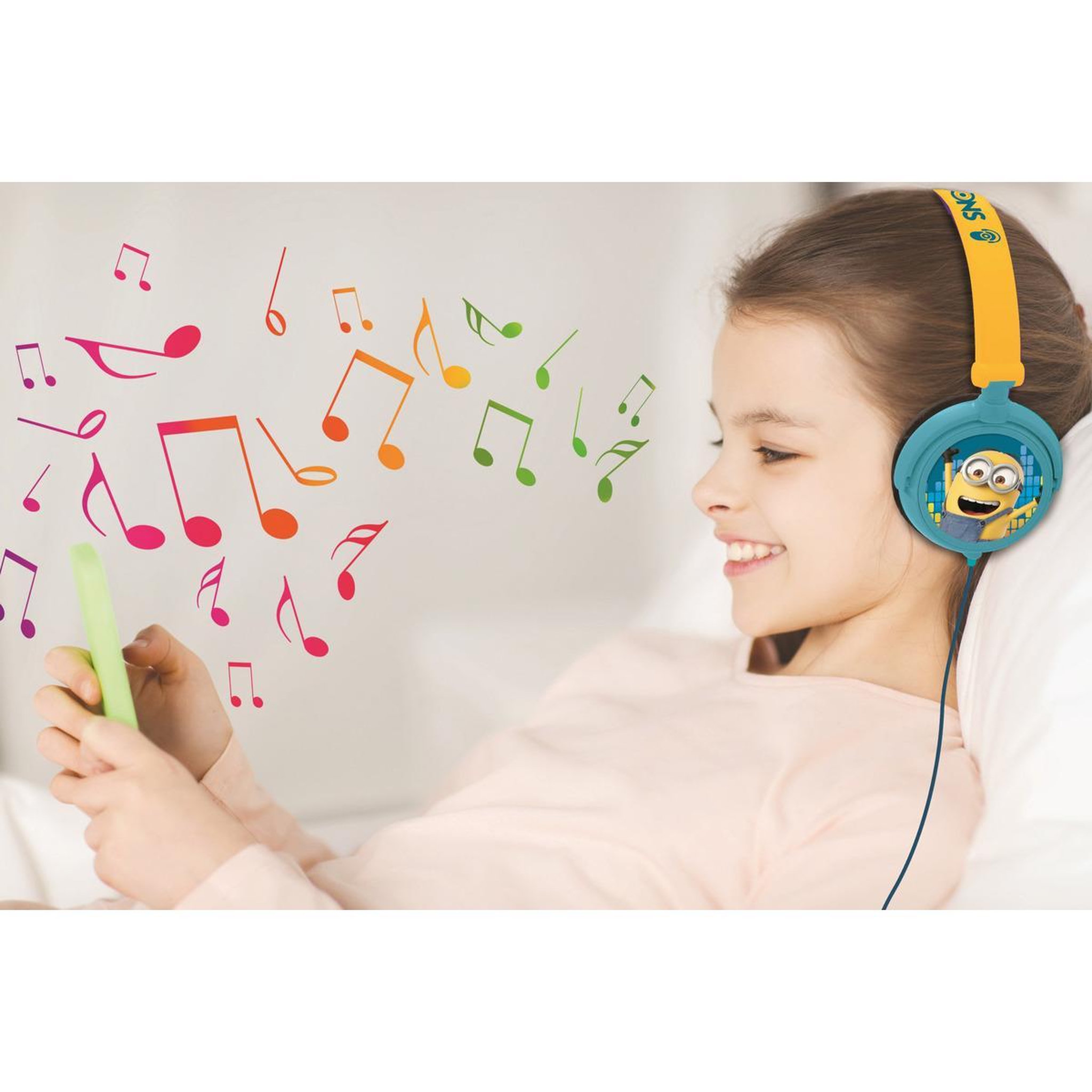 Voir la diapositive 4 : Lexibook Casque stéréo filaire pliable avec limitation de volume d'écoute Les Minions