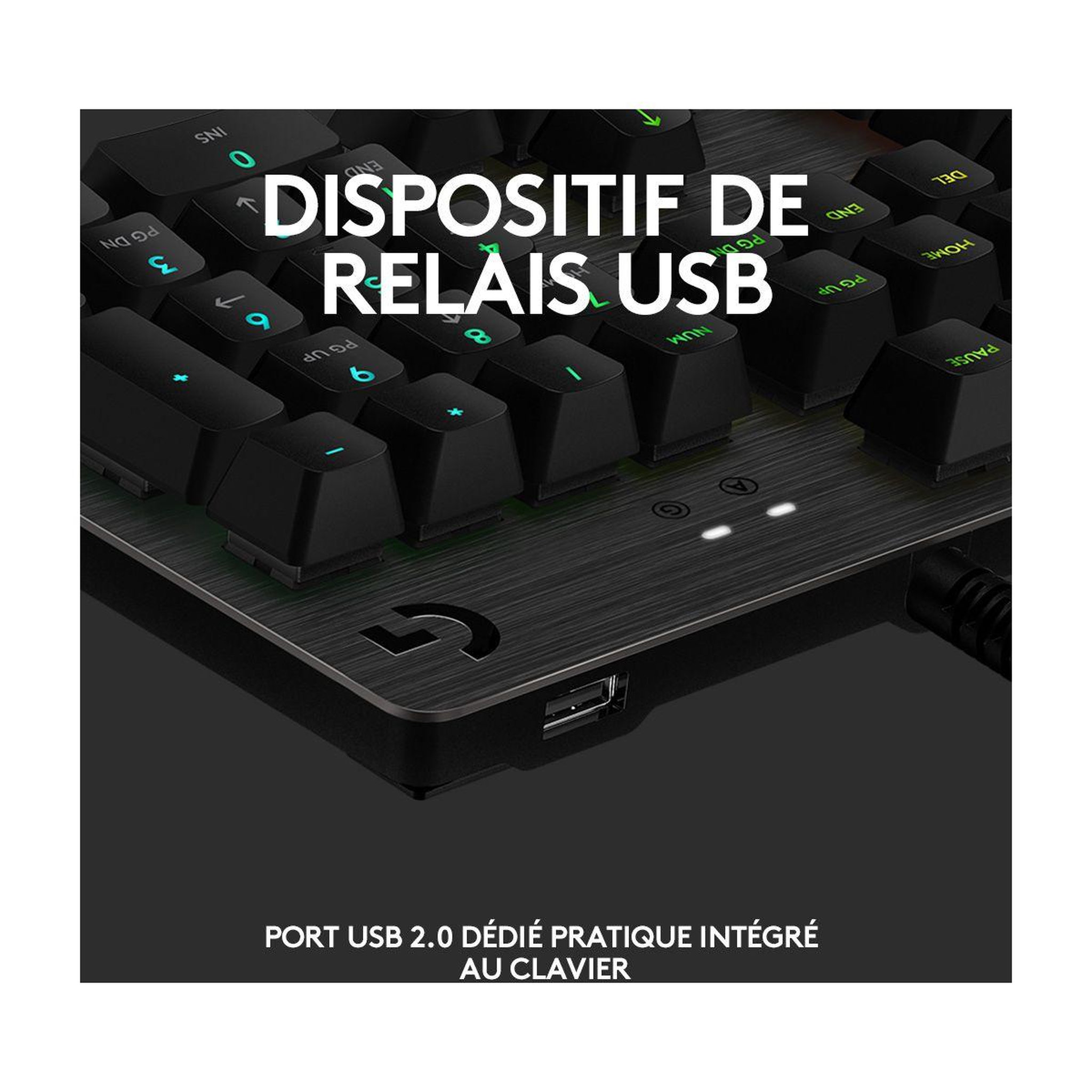 Voir la diapositive 4 : Logitech Clavier gamer g512 carbon gx blue