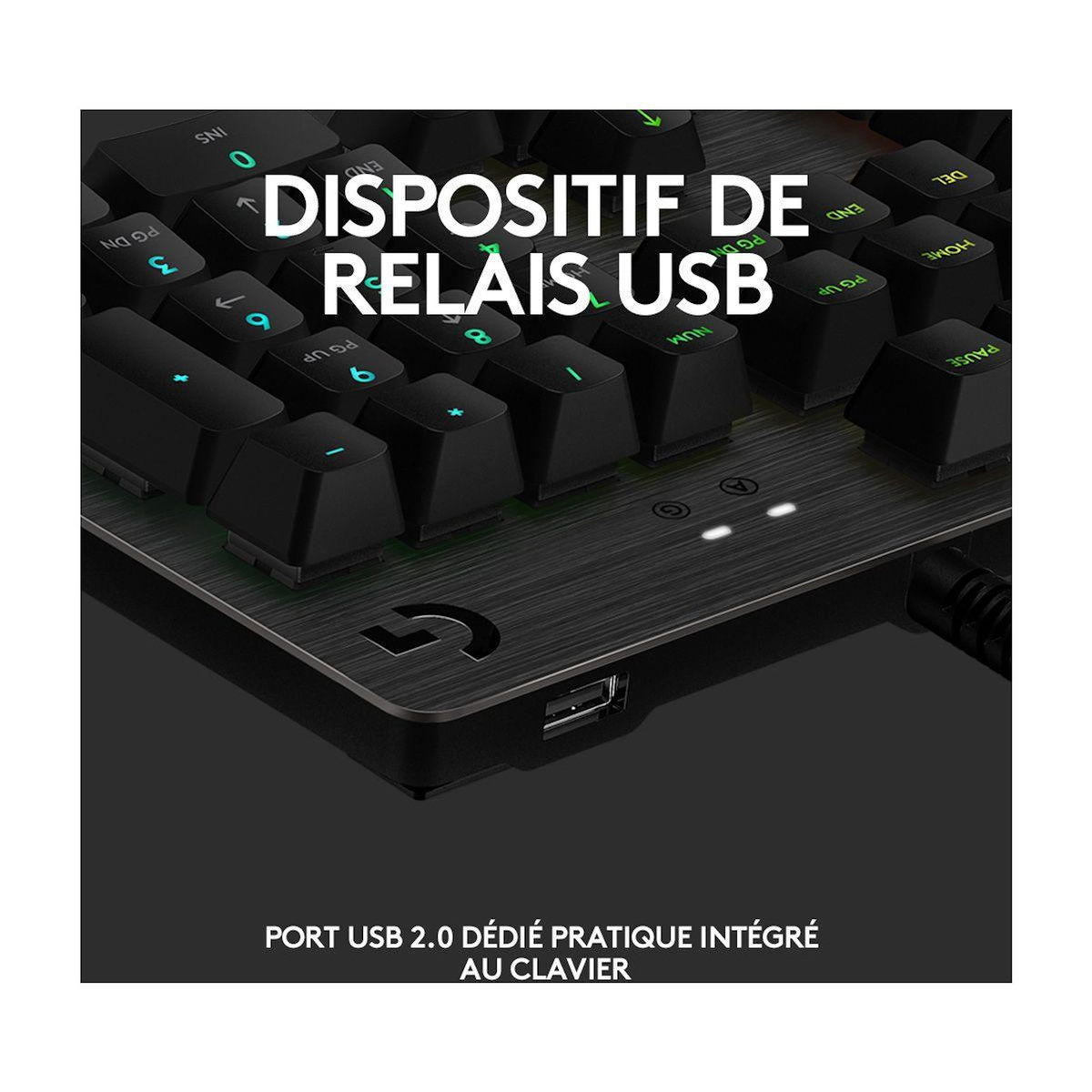 Logitech Clavier gamer G512 CARBON GX BLUE