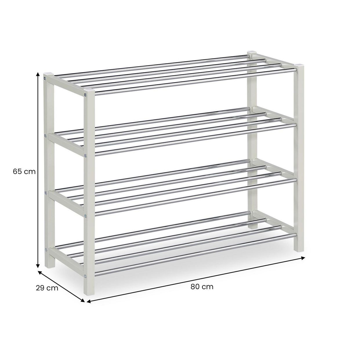 IDIMEX Étagère à chaussures DUBLIN, 4 niveaux