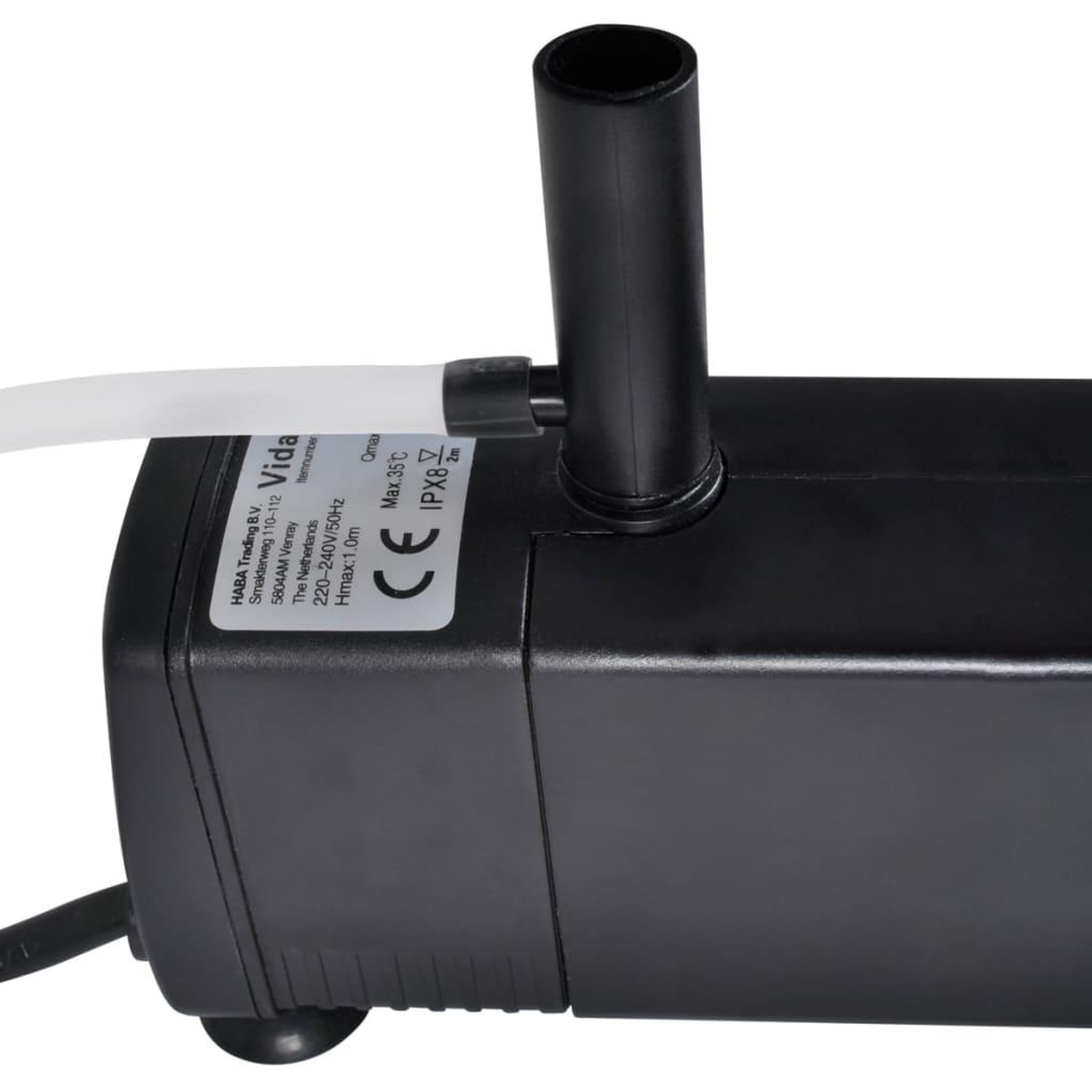 Voir la diapositive 3 : VIDAXL Pompe de filtration d'aquarium avec charbon actif 600 l/h