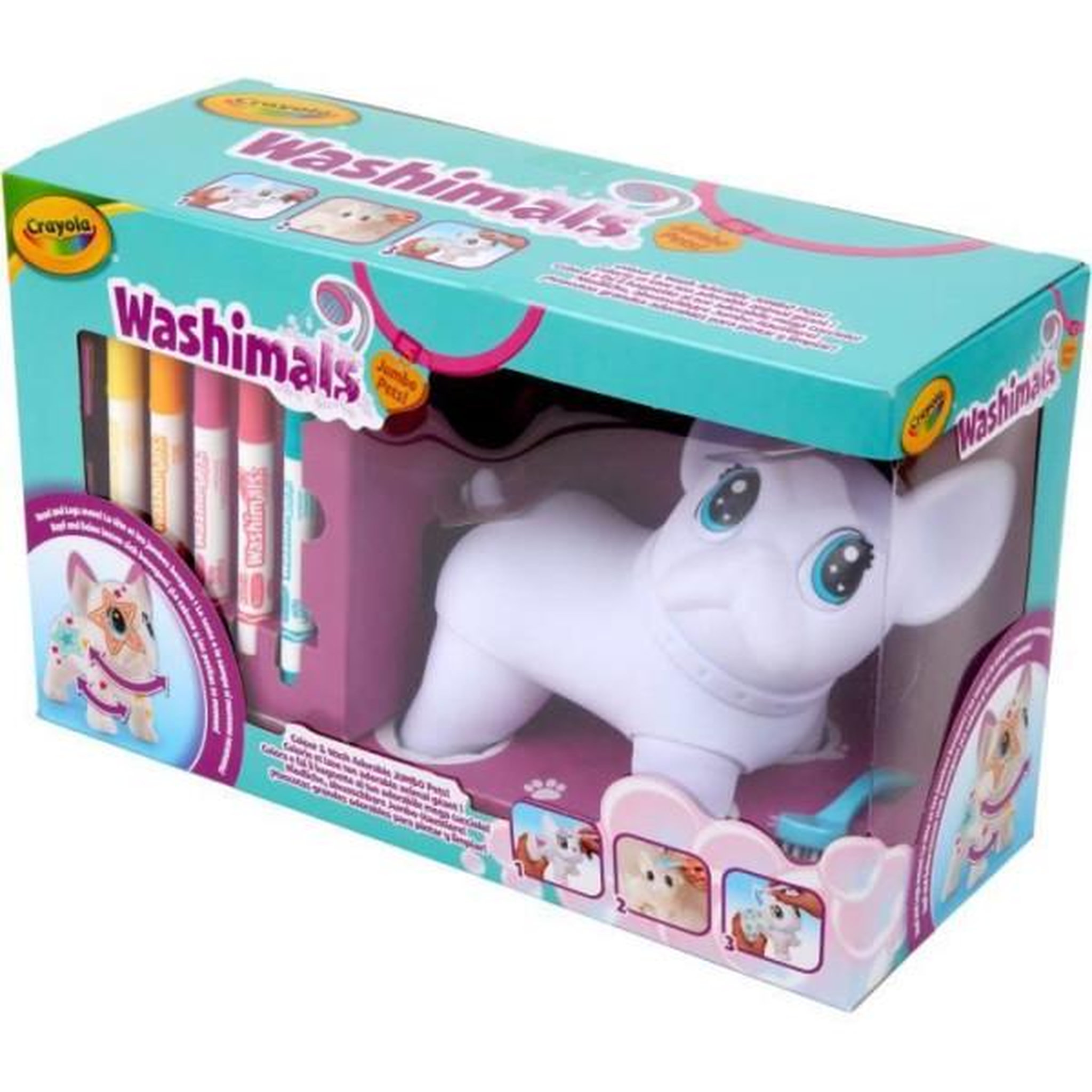Crayola Coloriage - CRAYOLA - Washimals Jumbo Dog - Chien géant lavable a personnaliser! Des 3 ans