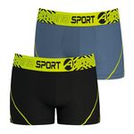 Athena Lot de 2 boxers homme Air Performance. Coloris disponibles : Noir