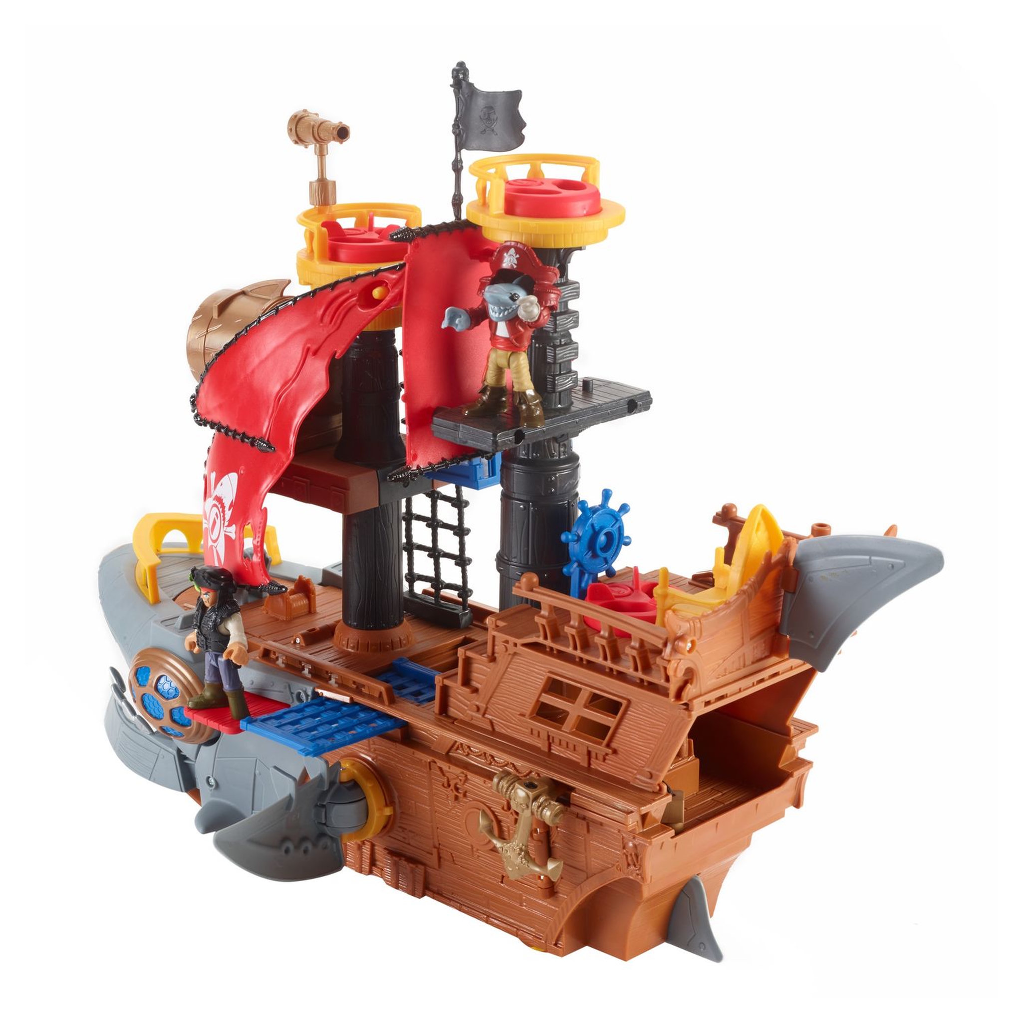 Voir la diapositive 2 : Fisher price Bateau Pirate Requin Imaginext 