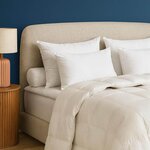 DUNLOPILLO Lot de 2 oreiller Natur'Duv - Ferme. Coloris disponibles : Blanc