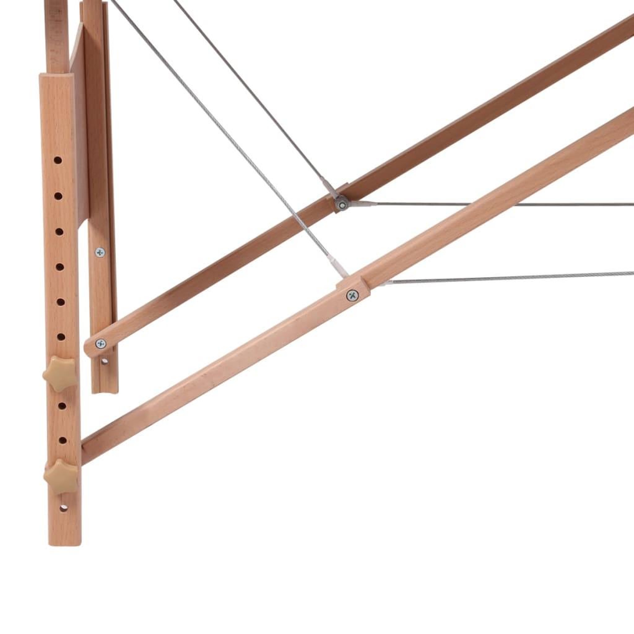 Voir la diapositive 4 : VIDAXL Table de massage pliable Noir 3 zones avec cadre en bois