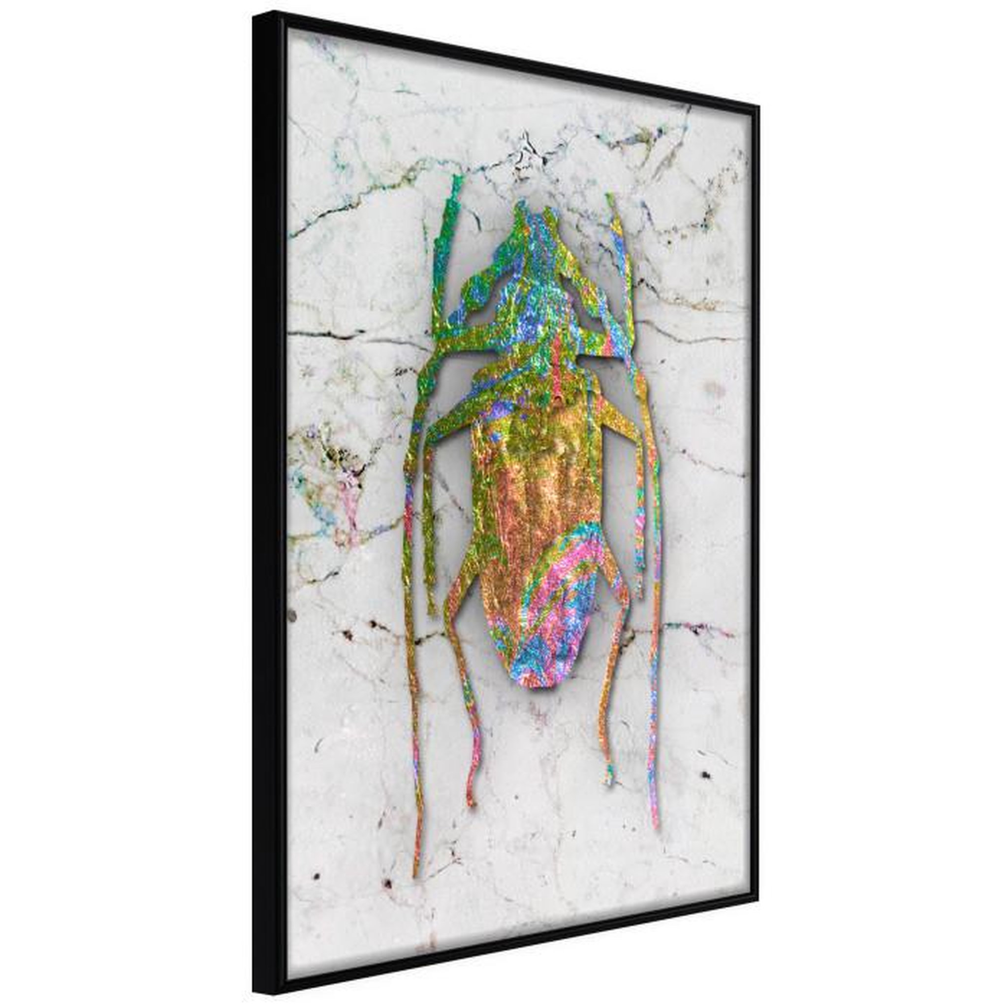 Paris Prix Affiche Murale Encadrée  Iridescent Insect. Coloris disponibles : Noir, Jaune