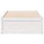 Voir la diapositive 4 : VIDAXL Cadre de lit sans matelas blanc 100x200 cm bois de pin massif