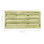 Voir la diapositive 6 : VIDAXL Portillons 2 pcs Bois de pin impregne 150x75 cm Vert