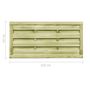 Voir la diapositive 6 : VIDAXL Portillons 2 pcs Bois de pin impregne 150x75 cm Vert