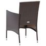 Voir la diapositive 5 : VIDAXL Chaises de salle a manger de jardin 4 pcs Resine tressee Marron