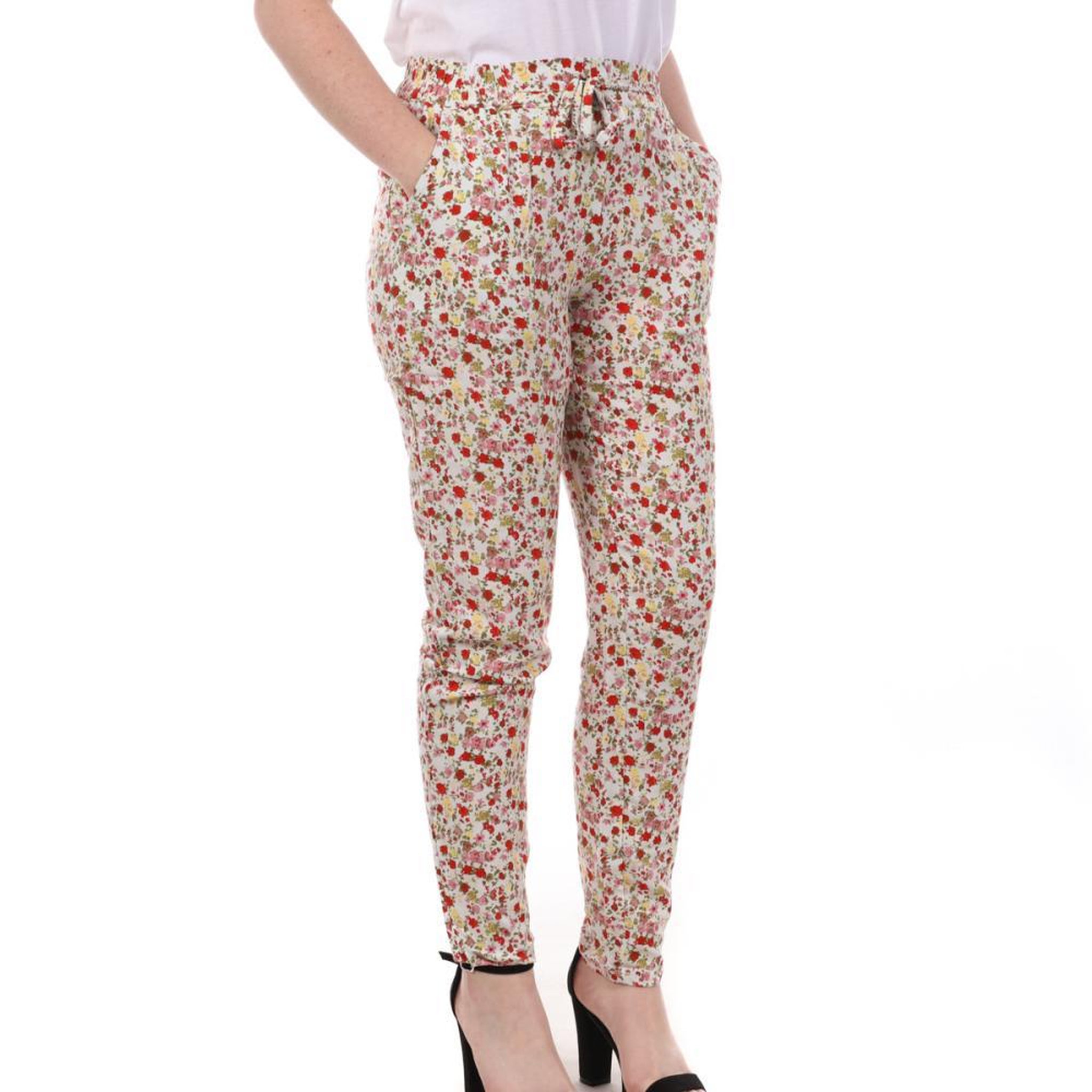 Vero Moda Pantalon  Imprimé Floral Femme Vero Moda Easy. Coloris disponibles : Blanc