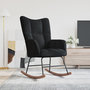 Voir la diapositive 1 : VIDAXL Chaise a bascule Noir Velours