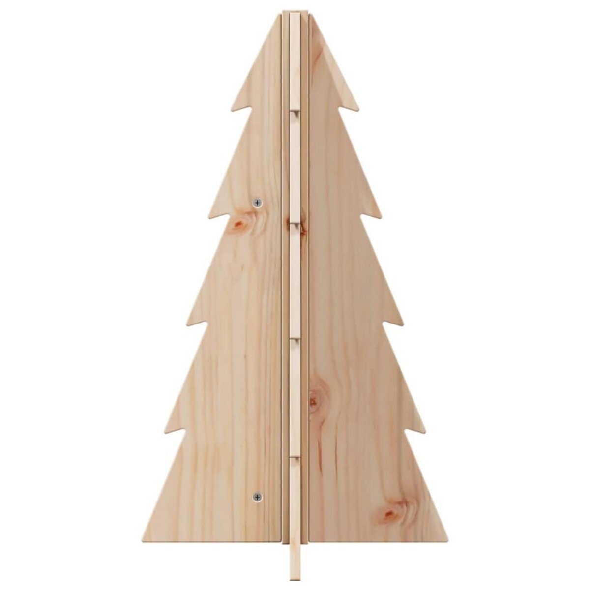 VIDAXL Arbre de Noël en bois pour decoration 69,5cm bois massif de pin
