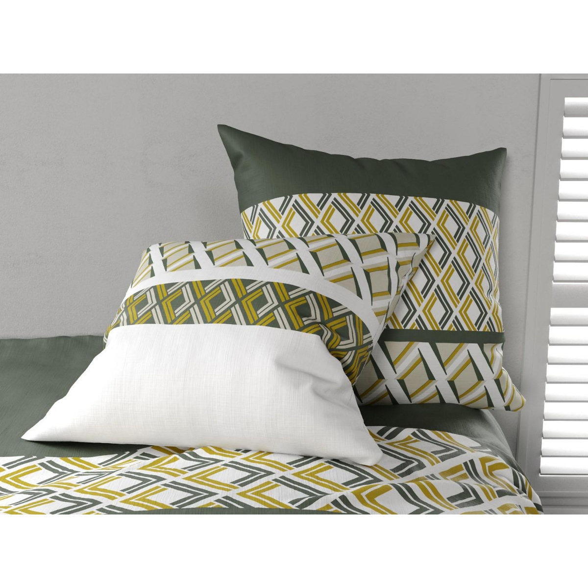 ATELIER DU COTON Parure housse de couette 100% coton 57 fils nayaa